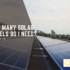 How many solar panels do I need?