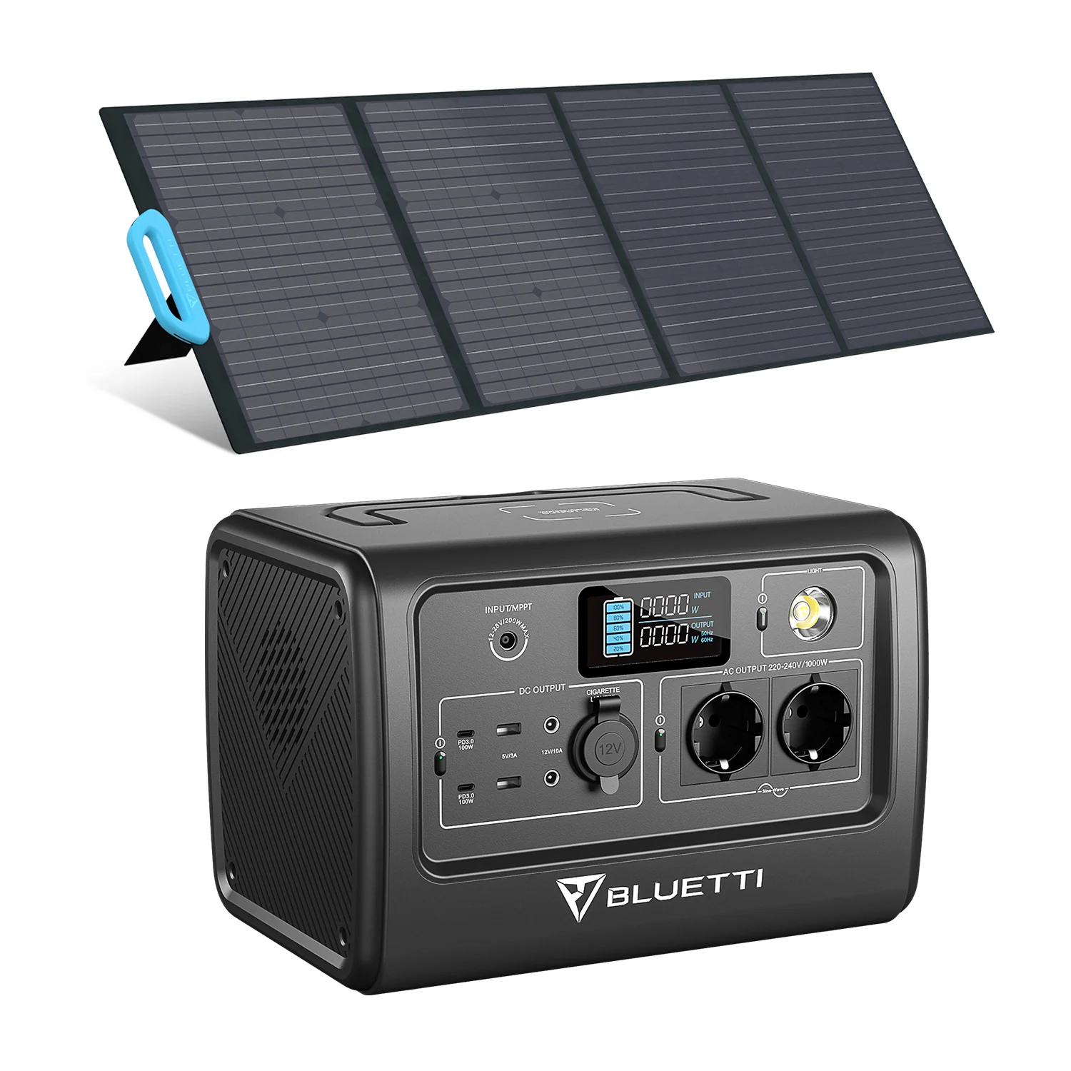 BLUETTI EB70 + PV120 Solar Generator Kit solar generators for apartments