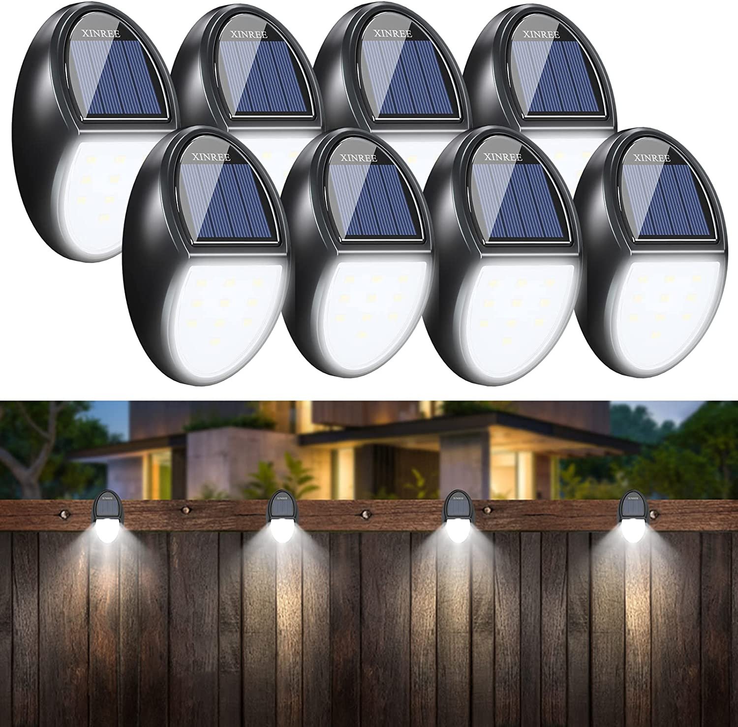 XINREE Solar Deck Lights