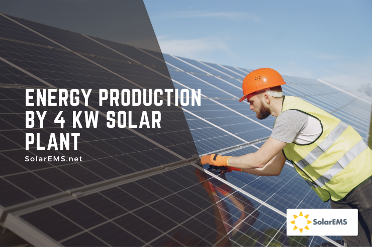 energy production by 4kw solar panel