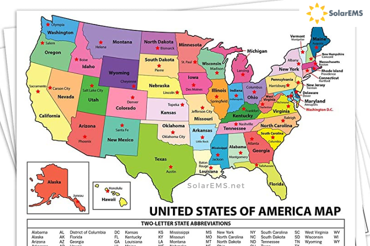 United States Of America Map
