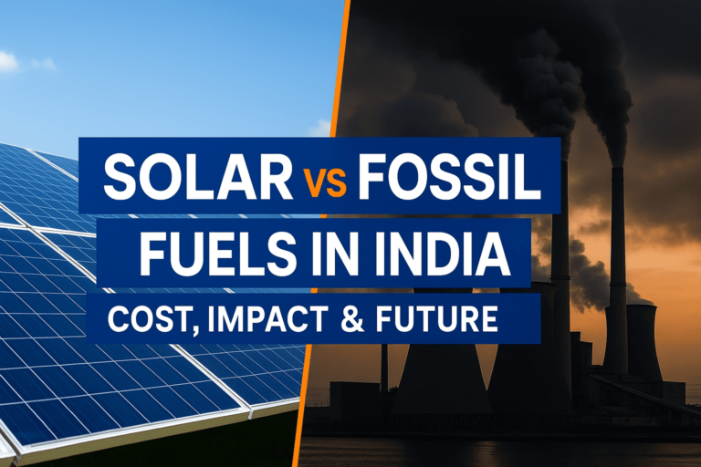 Solar Energy vs Fossil Fuels